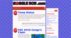 Desktop Screenshot of gogglebob.com